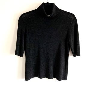 BROOKS BROTHERS Turtleneck Sparkle Knit Sweater
